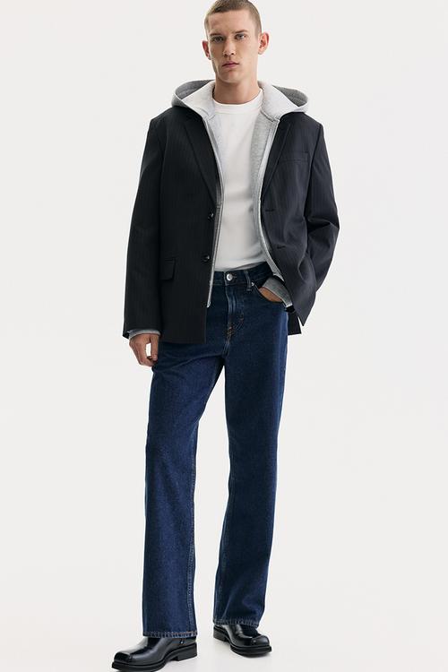 Straight relaxed jeans - dark denim blue
