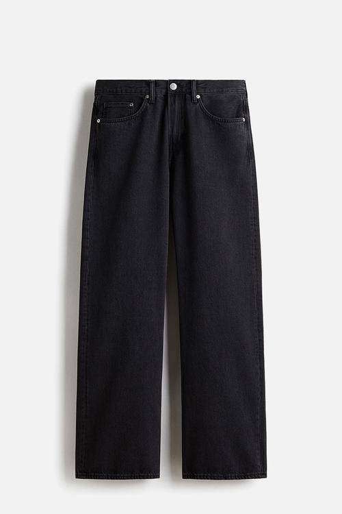 Relaxed bootcut jeans - denim black