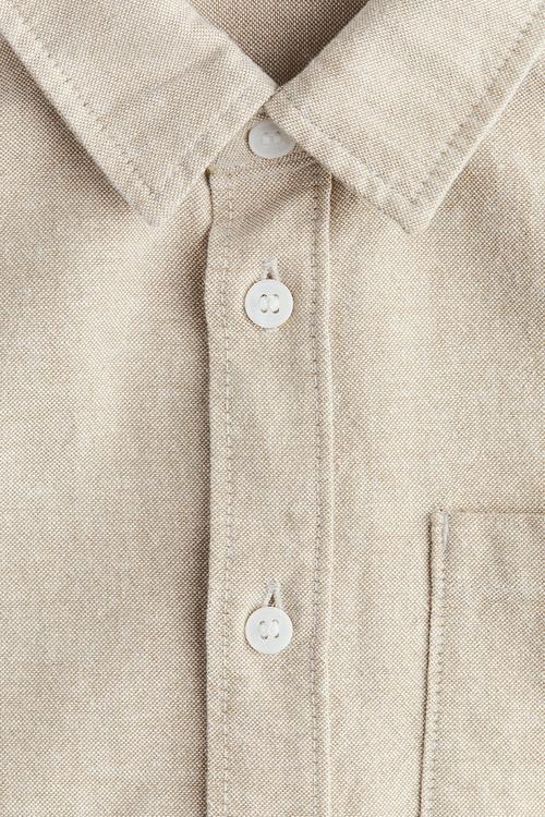 Cotton shirt - light beige