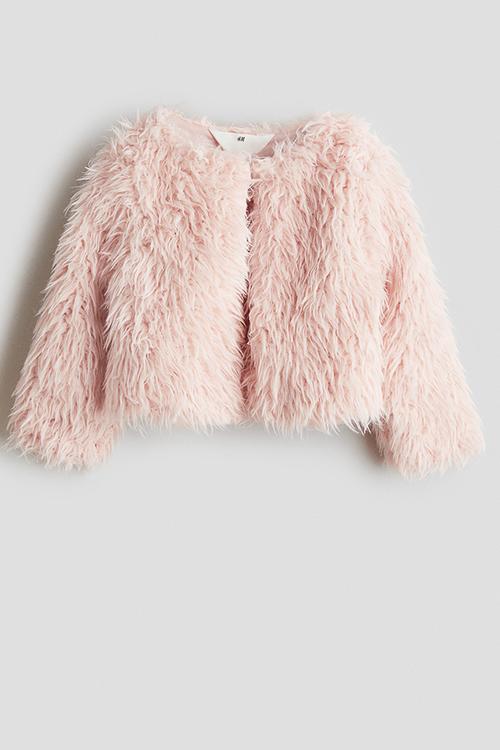 Fluffy cardigan - light pink
