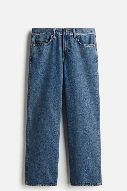 Straight relaxed jeans - denim blue