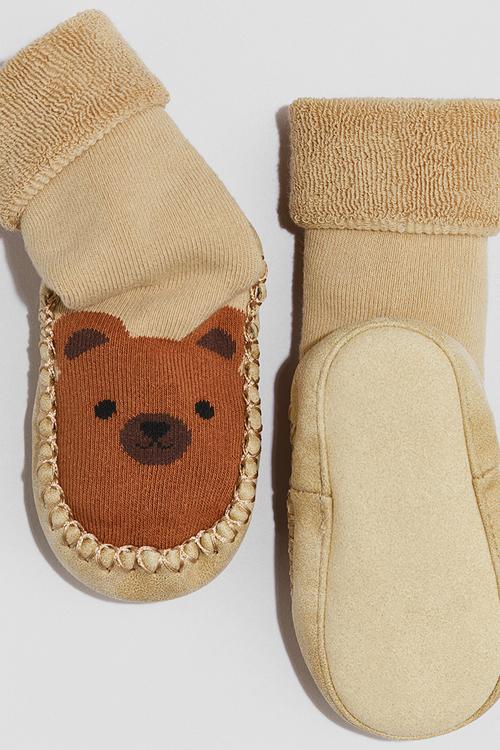 Moccasins - beige/bear