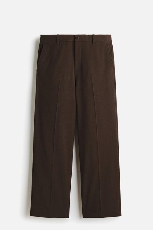 Relaxed fit trousers - dark brown