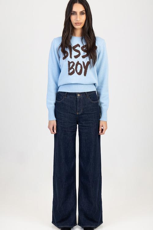 Cleo Slouchy Wide Leg Jeans - Forever Blue