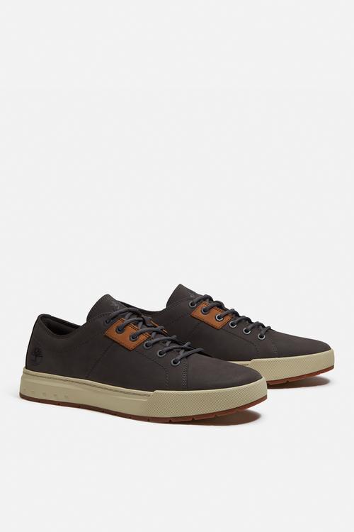 Maple Grove Low Lace Up Sneaker - Dark Grey Nubuck W Mid Brown