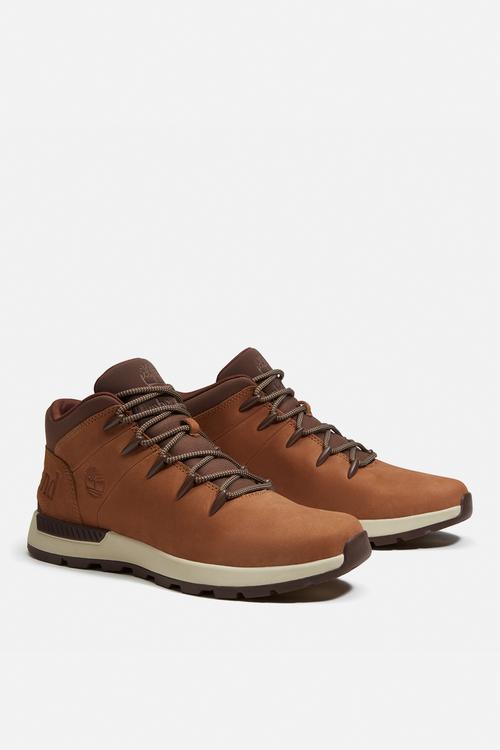Sprint Trekker Mid Lace Up Sneaker - Medium Brown Nubuck W Brn