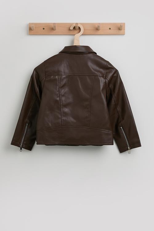 Biker jacket - chocolate