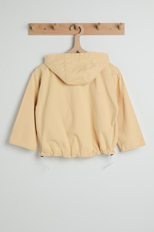 Drawstring hem jacket - neutral