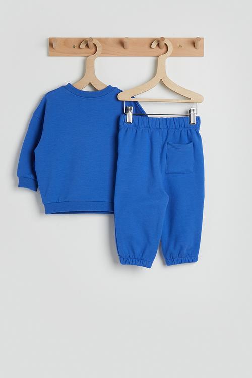 Bundle Riley Sweater & Trackpant - Harbour Blue/Milkin It