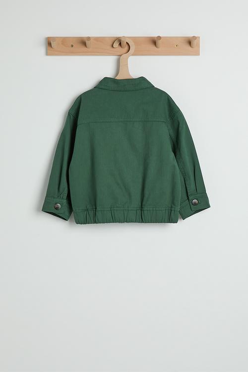 Collared bomber jacket - pine green
