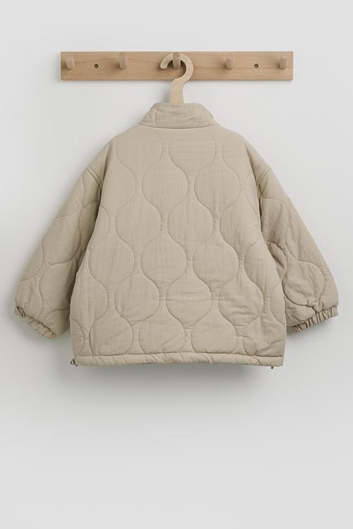 Onion quilted padded jacket - soft ecru