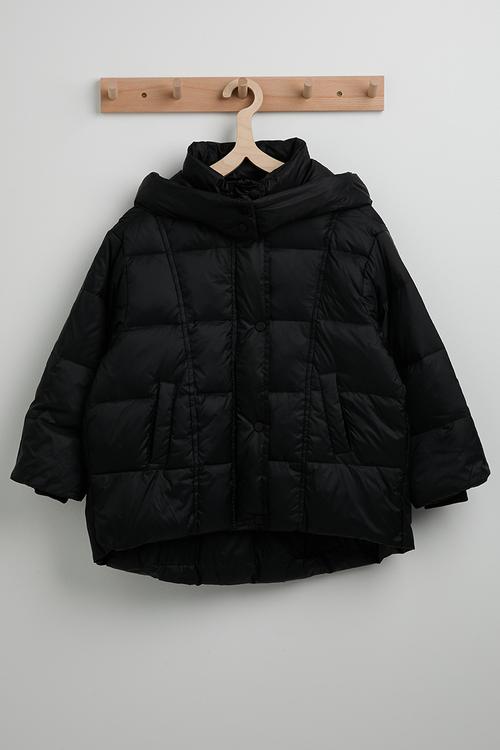 【NOT4NERD】 Panel Stud Puffer Jacket Panel Stud Puffer Jacket - Black - NOT4NERD