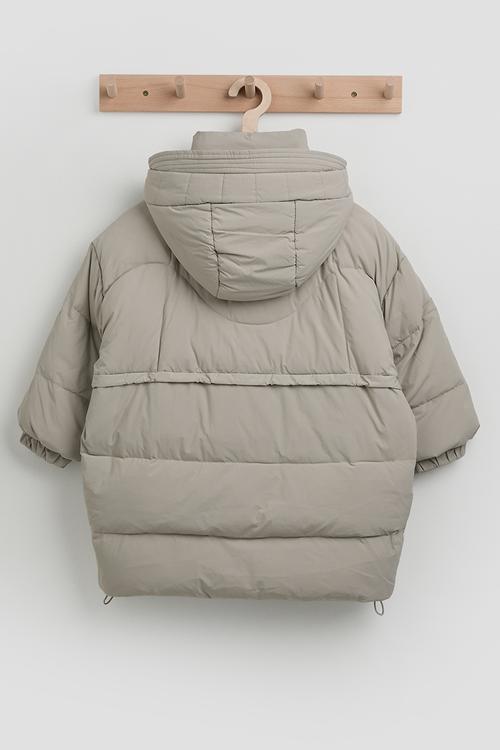 Utility detailed puffer jacket - alabaster
