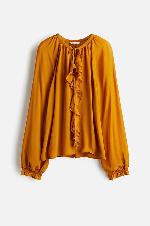 Chiffon blouse - orange