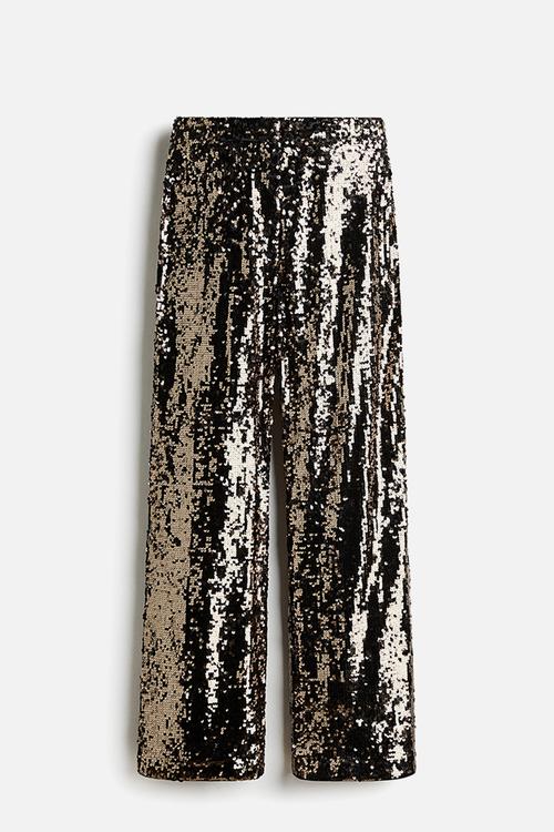 Sequined trousers - light bronze 