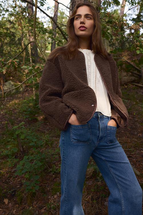 Teddy jacket - brown