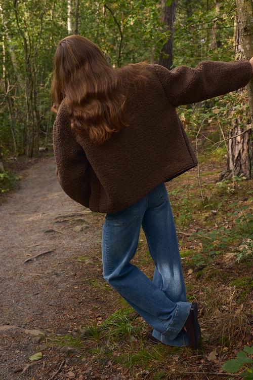 Teddy jacket - brown