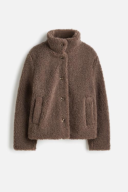 Teddy jacket - dark beige