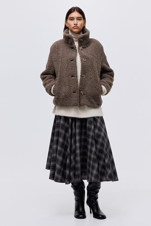 Teddy jacket - dark beige