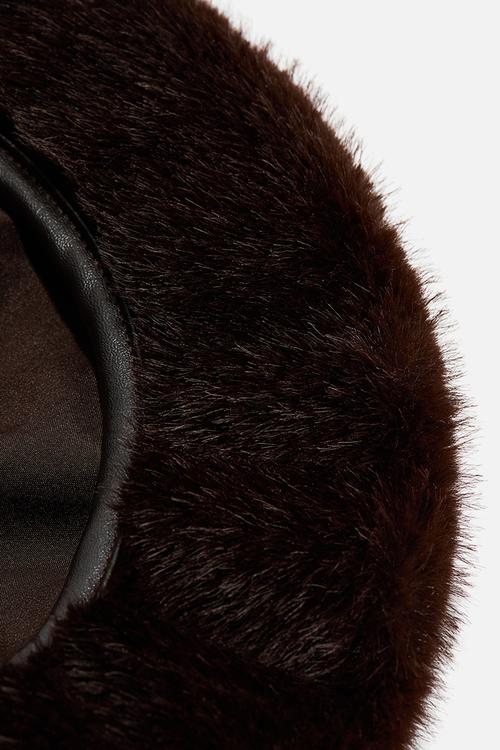 Beret - dark brown