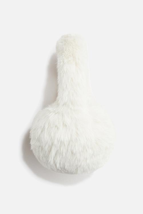 Fluffy earmuffs - light beige