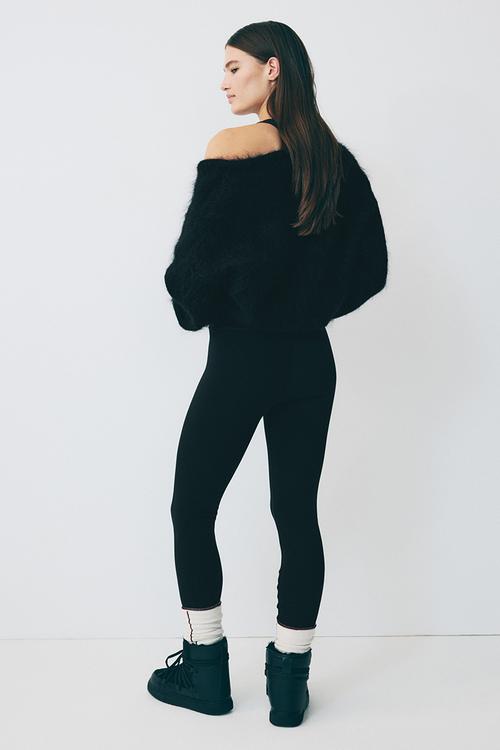 Warming sports leggings with thermomove? - black