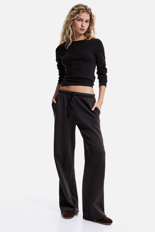 Wide joggers - dark grey