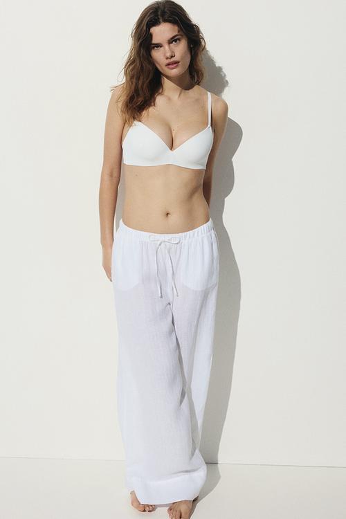 Microfibre super push-up bra - white