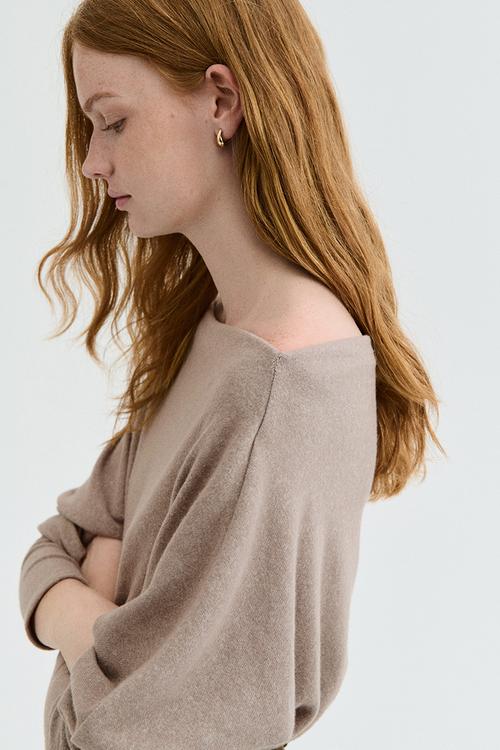 Dolman-sleeved top - mole
