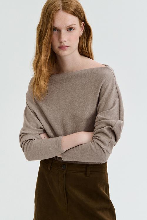 Dolman-sleeved top - mole