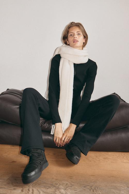 Warming flared sports leggings with thermomove? - black