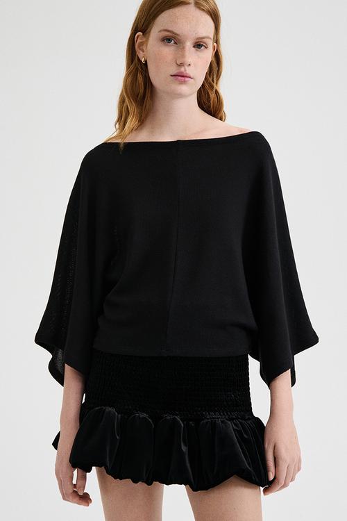 Oversized top - black