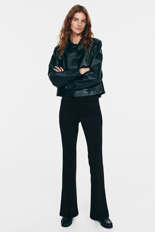 Flared trousers - black