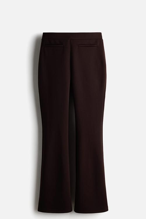 Flared trousers - dark brown