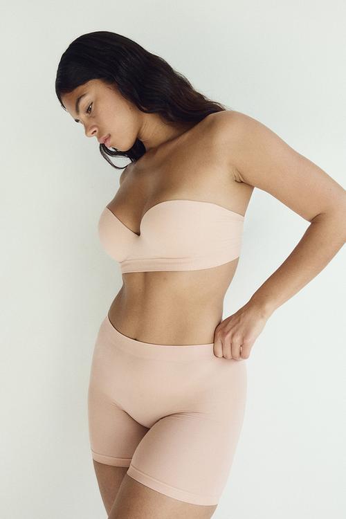 Seamless light shape bikers - beige