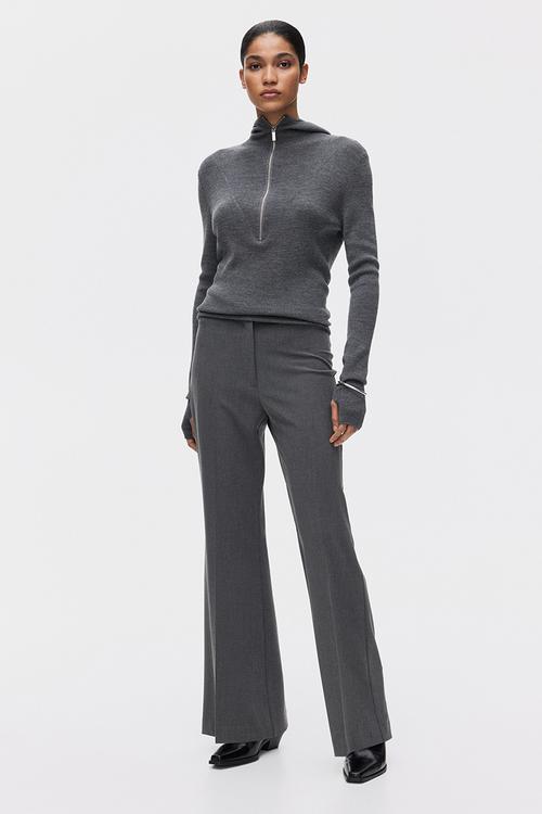 Tailored trousers - grey marl