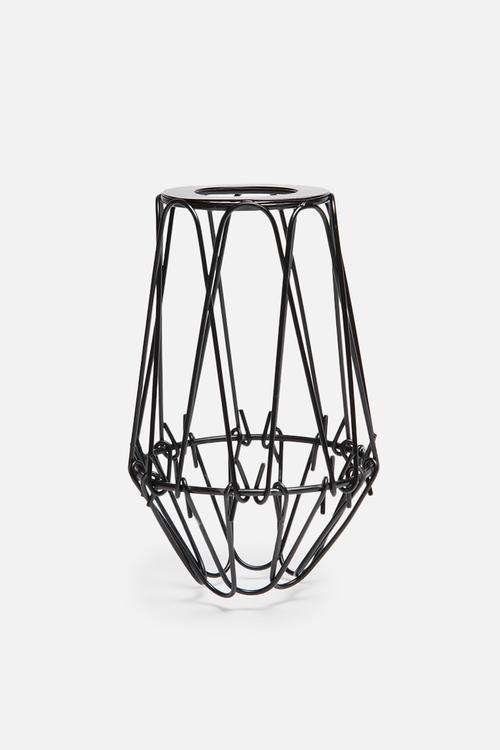 Small cage wire lamp shade