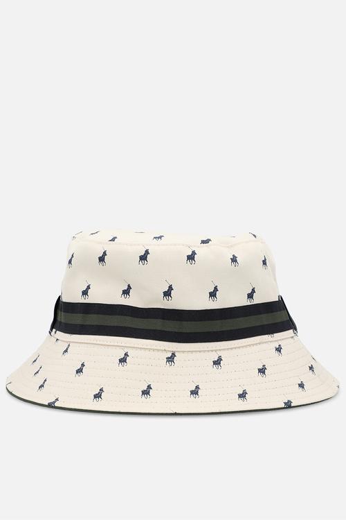 Monogram Reversible Bucket Hat - Green/Stone