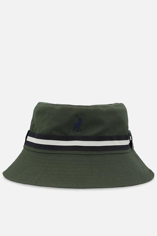 Monogram Reversible Bucket Hat - Green/Stone