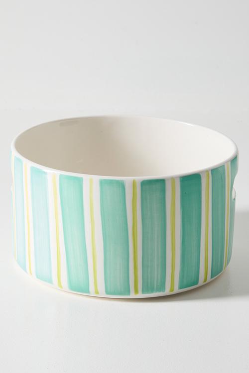 Orchard Pot 30 Handle - Green Stripes