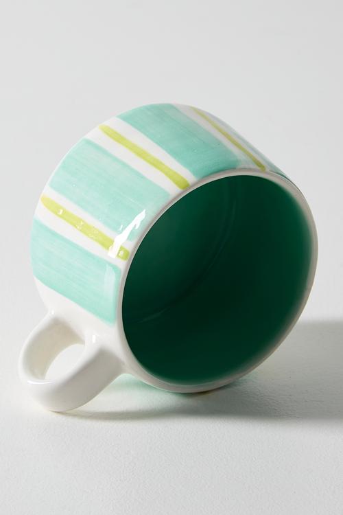 Mug M - Green stripes
