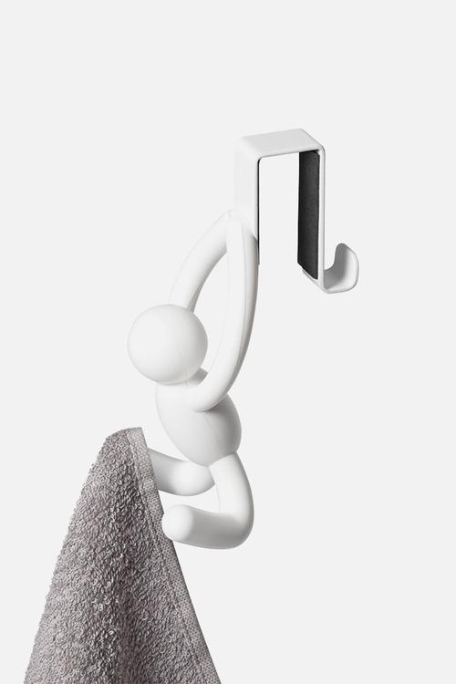Buddy Over The Cabinet Hook Set Of 2 - White