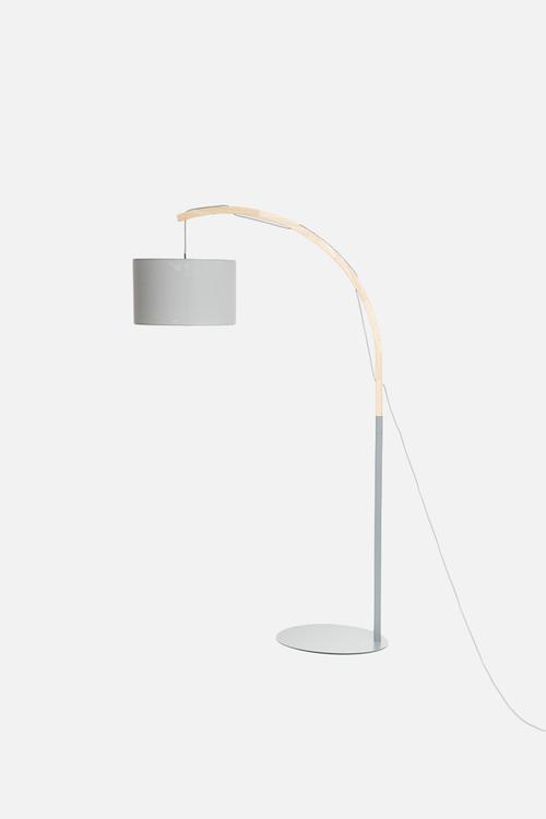 Dipped floor lamp