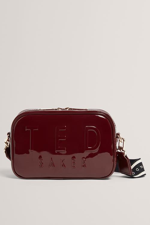 Loueey Webbing Detail Camera Bag - Oxblood