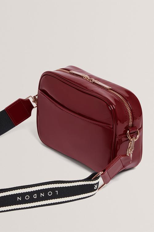 Loueey Webbing Detail Camera Bag - Oxblood