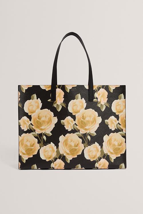 Tamicon Floral Print Extra Large Icon Bag - Black