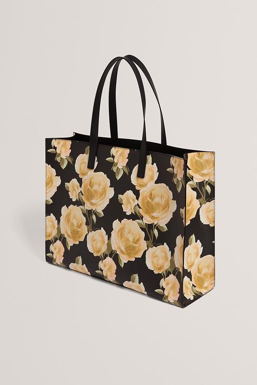Tamicon Floral Print Extra Large Icon Bag - Black