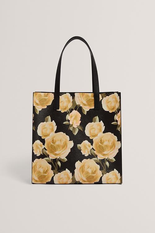 Teracon Floral Print Large Icon Bag - Black
