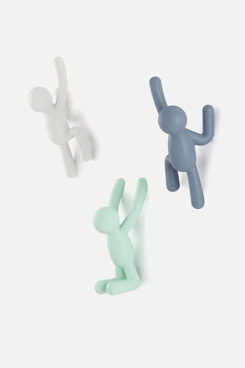 Buddy Hooks Set Of 3 Lite - Multi 