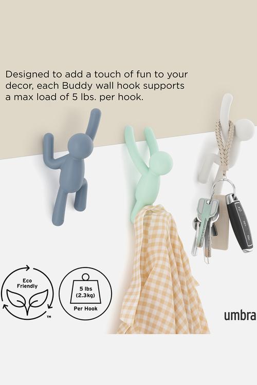 Buddy Hooks Set Of 3 Lite - Multi 